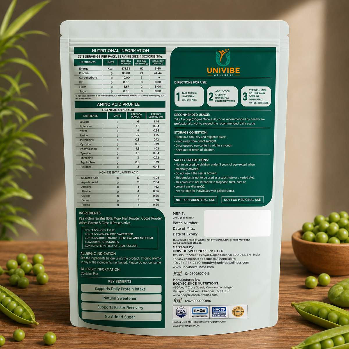 Univibe Plant Protein - 1 kg